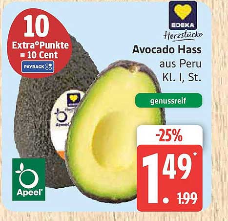 Avocado Hass aus Peru
