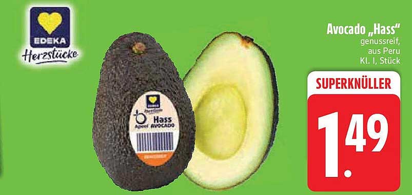 Avocado "Hass" genussreif aus Peru
