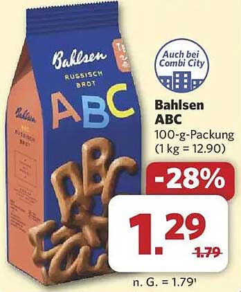Bahlsen ABC 100-g-Packung