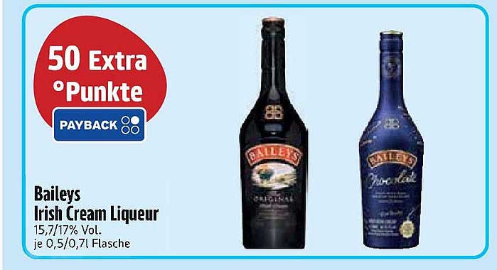 Baileys Irish Cream Liqueur 0,5/0,7 Flasche