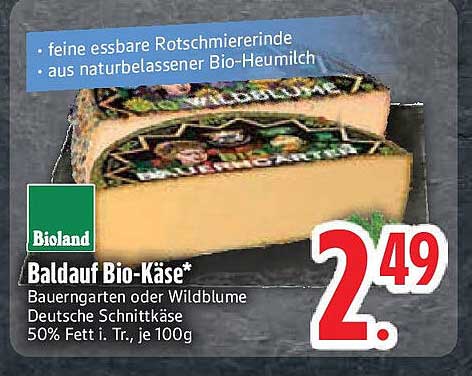 Balldauf Bio-Käse* Bauerngarten oder Wildblume