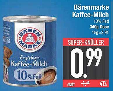 Bärenmarke Kaffee-Milch 340g Dose