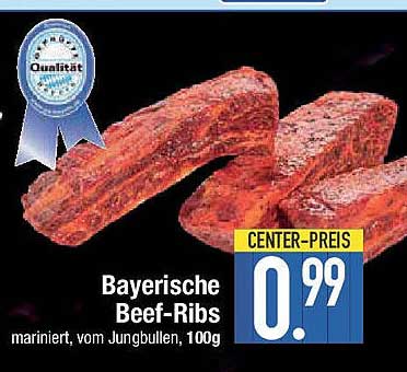 Bayerische Beef-Ribs, mariniert, vom Jungbullen, 100g