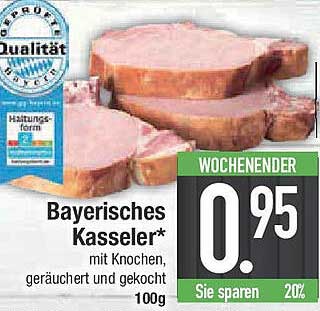 Bayerisches Kasseler - geräuchert und gekocht
