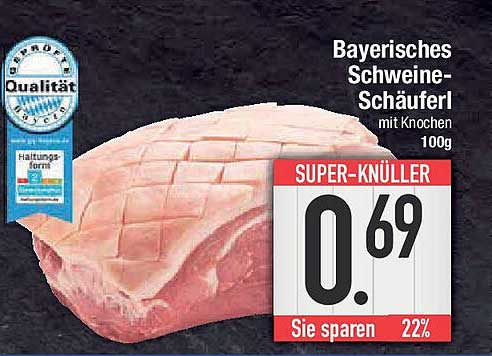 Bayerisches Schweine-Schäuferl mit Knochen 100g