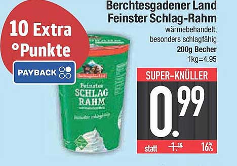 Berchtesgadener Land Feiner Schlag-Rahm 200g Becher