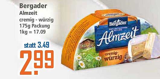 Bergader Almzeit cremig - würzig 175g