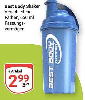 Best Body Shaker - Verschiedene Farben, 650 ml Fassungsvermögen