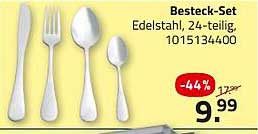 Besteck-Set Edelstahl, 24-teilig, 1015134400