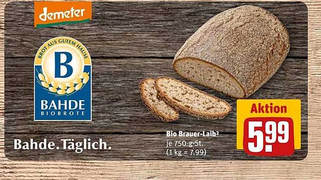 Bio Brauer-Laib von Bahde, 750 g
