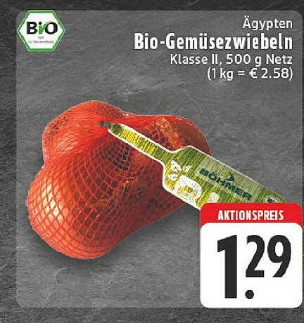 Bio-Gemüsezwiebeln, 500 g Netz - Aktionspreis!