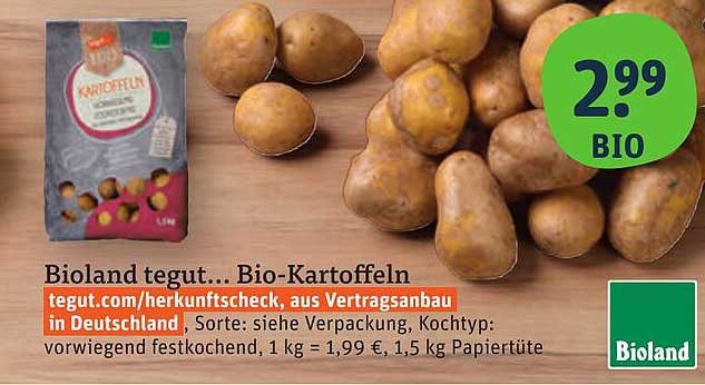 Bioland tegut... Bio-Kartoffeln