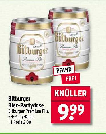 Bitburger Bier-Partydose