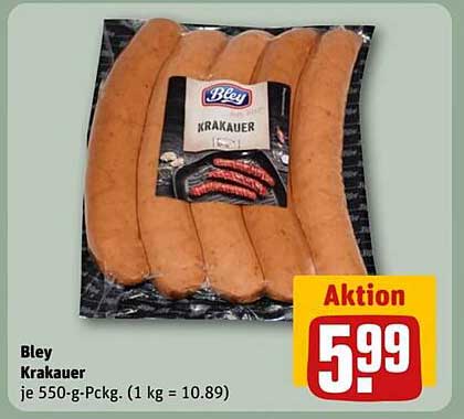 Bley Krakauer je 550-g-Packung (1 kg = 10,89 €)