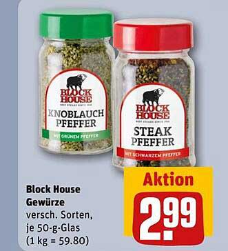 Block House Gewürze - Knoblauch Pfeffer & Steak Pfeffer