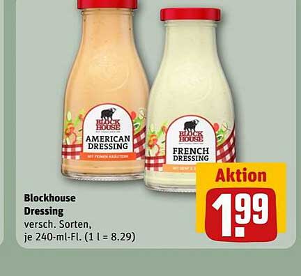Blockhouse Dressing - American und French Dressing - Aktion