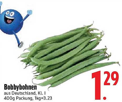 Bobbybohnen aus Deutschland, 400g Packung