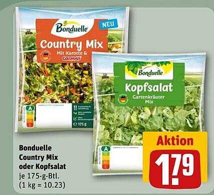 Bonduelle Country Mix oder Kopfsalat - Aktion
