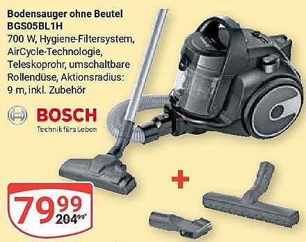 Bosch Bodensauger BGS05BL1H ohne Beutel