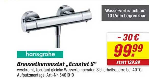 Brausethermostat „Ecostat S“