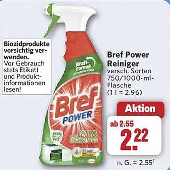 Bref Power Reiniger - Verschiedene Sorten erhältlich