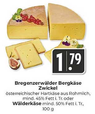 Bregenzerwälder Bergkäse Zwickel 100 g