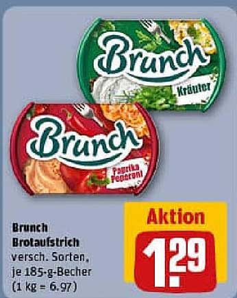 Brunch Brotaufstrich - verschiedene Sorten im Angebot