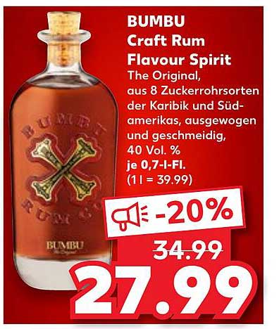 BUMBU Craft Rum Flavour Spirit