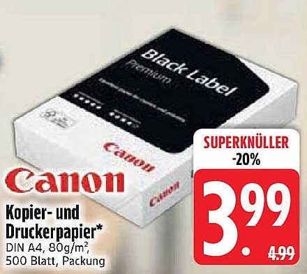 Canon Kopier- und Druckerpapier Black Label