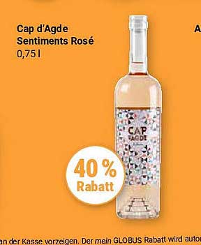 Cap d'Agde Sentiments Rosé 0,75 l mit 40% Rabatt