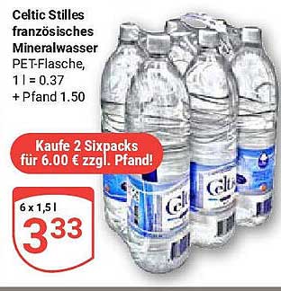 Celtic Stilles französisches Mineralwasser (6 x 1,5 l)