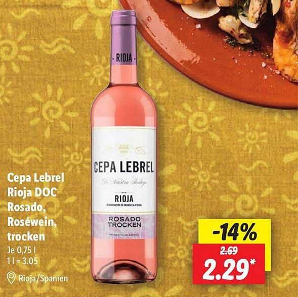 Cepa Lebrel Rioja DOC Rosado, Roséwein, trocken