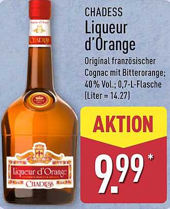 CHADESS Liqueur d'Orange 0,7-L-Flasche
