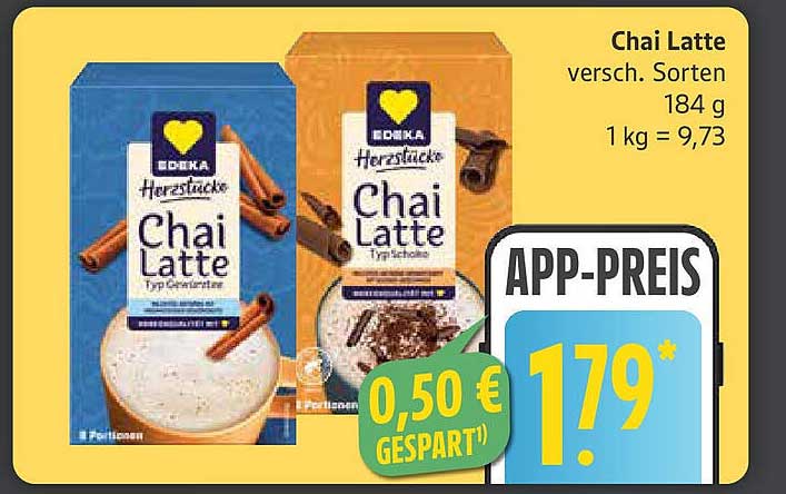 Chai Latte verschiedene Sorten, 184 g