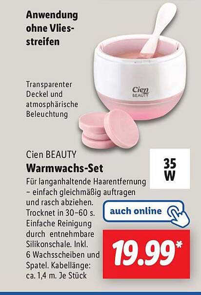 Cien BEAUTY Warmwachset