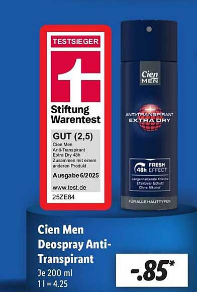 Cien Men Deospray Anti-Transpirant 200 ml