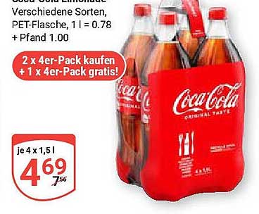 Coca-Cola 2 x 4er-Pack kaufen + 1 x 4er-Pack gratis!