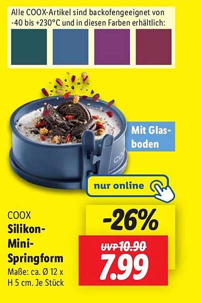 COOX Silikon-Mini-Springform