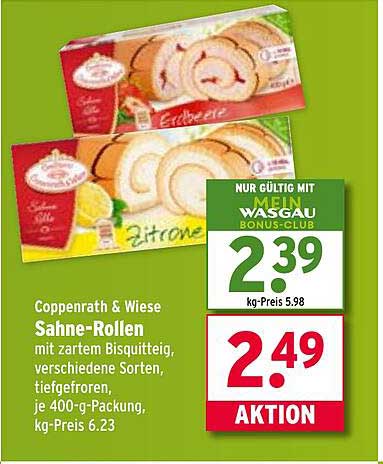 Coppenrath & Wiese Sahne-Rollen in verschiedenen Sorten