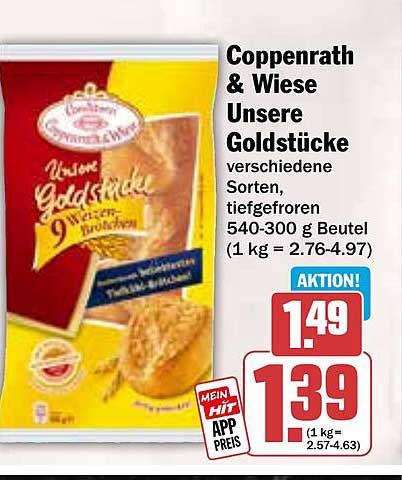Coppenrath & Wiese Unsere Goldstücke verschiedene Sorten, tiefgefroren 540-300 g Beutel