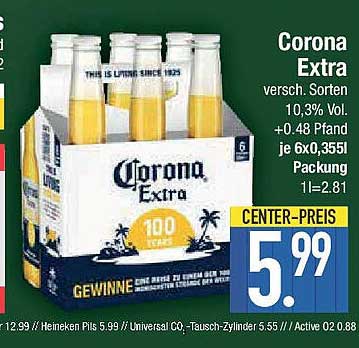 Corona Extra 6x0,355l Packung