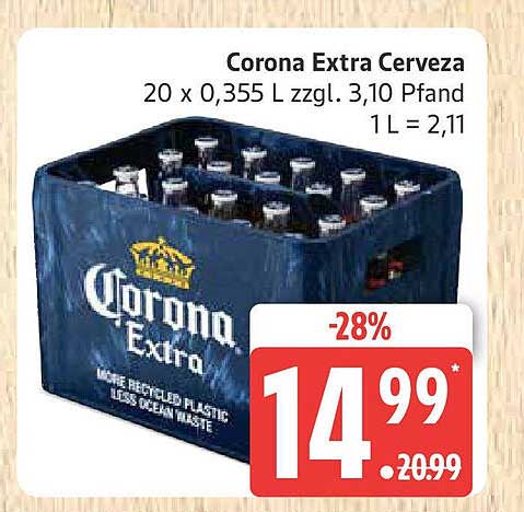 Corona Extra Cerveza 20 x 0,355 L - Jetzt zugreifen!