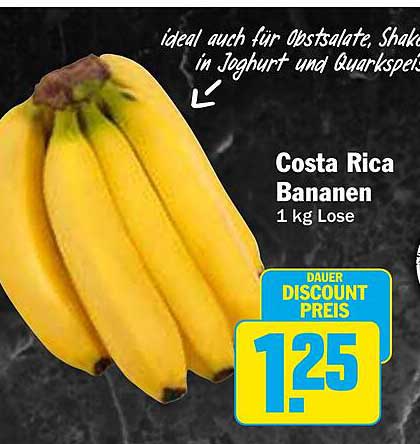 Costa Rica Bananen 1 kg Lose