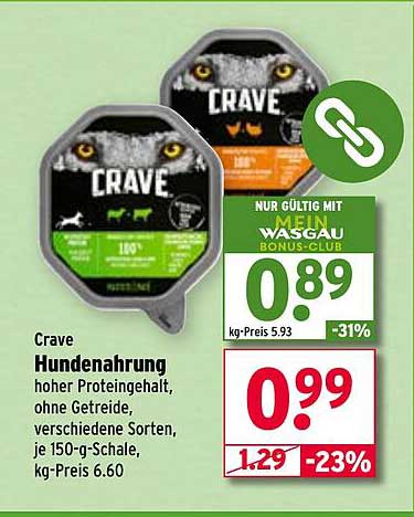 Crave Hundenahrung 150 g - Hochwertiges Futter für Ihren Vierbeiner