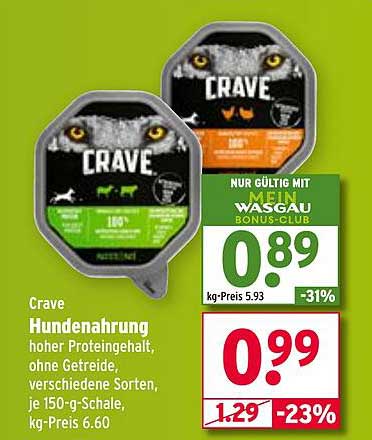 Crave Hundenahrung 150-g-Schale