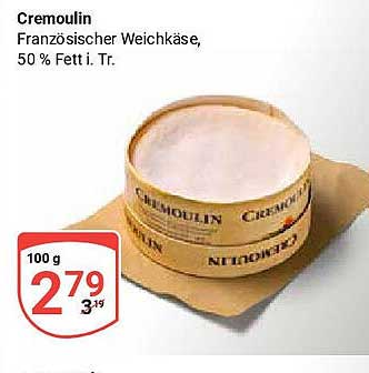 Cremoulin Französischer Weichkäse, 50 % Fett i. Tr.