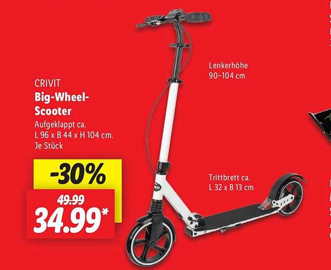 CRIVIT Big-Wheel-Scooter