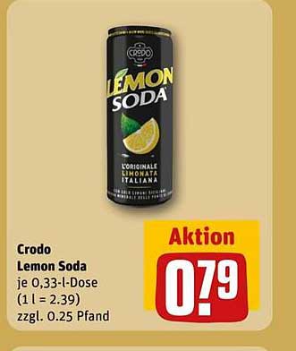 Crodo Lemon Soda 0,33-l-Dose