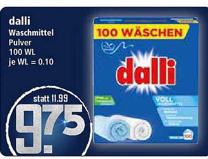 dalli Waschmittel Pulver 100 WL