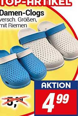 Damen-Clogs in verschiedenen Größen und Farben, mit Riemen